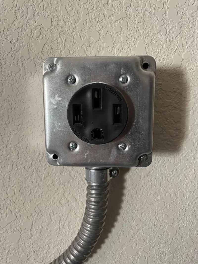 NEMA 14-50 outlet installed for Smart Home Electrical in Ruidoso